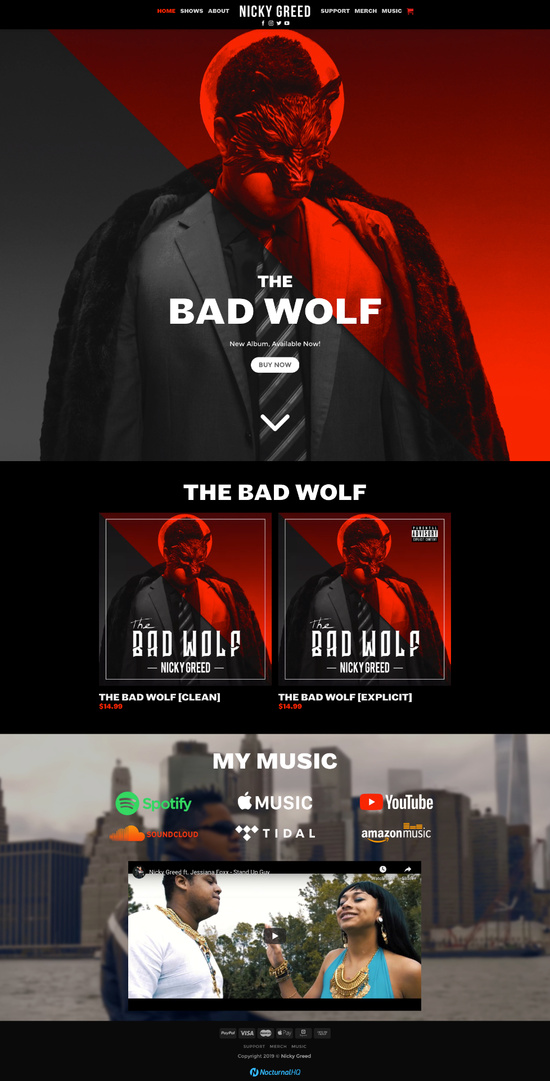 Nicky Greed - Wordpress (Launched)