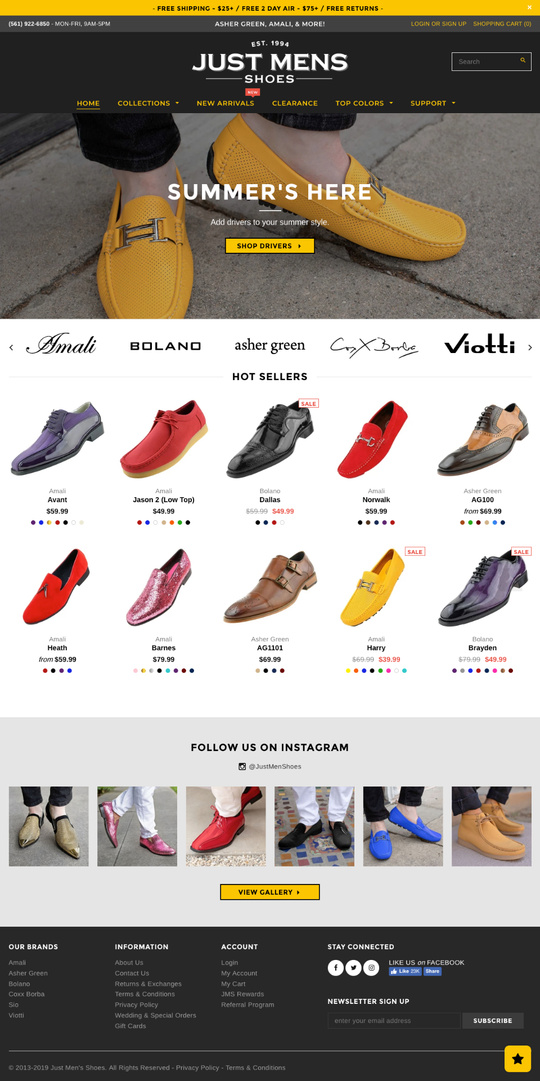Just Men's Shoes - Shopify (Launched)